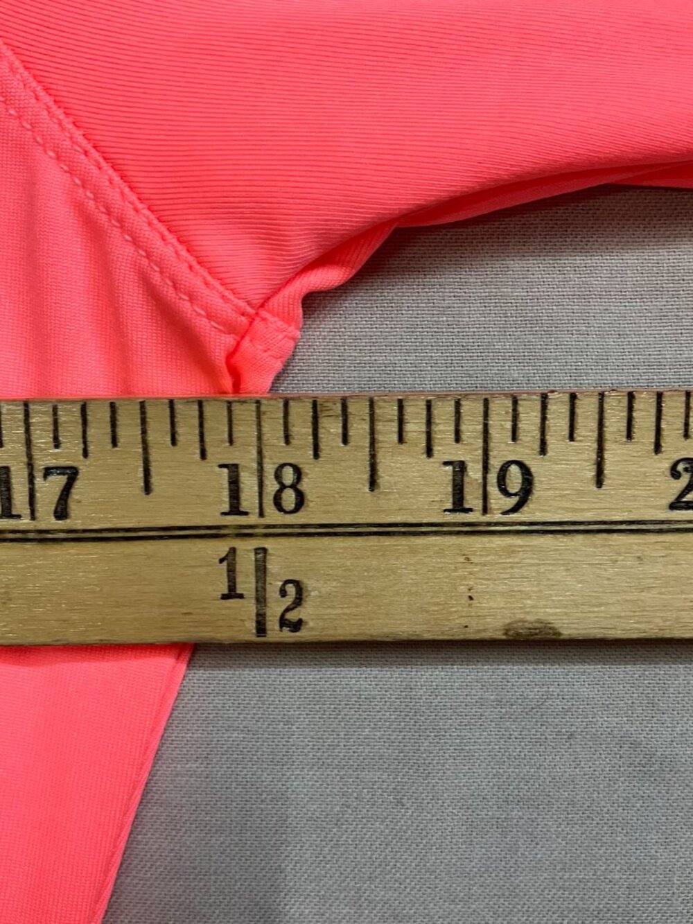 ZeroXposur Sun Smart Swim Shirt Women S Coral Scallop UPF 50+ Zip Rash Guard - Picture 7 of 8